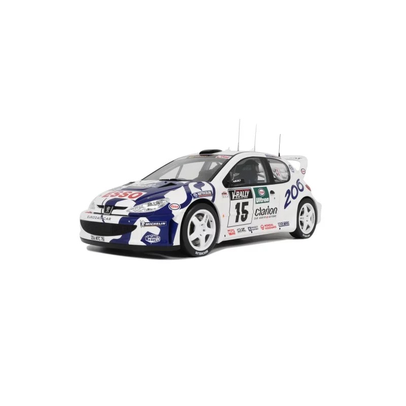 Otto Mobile オットモビル 1/12 ミニカー レジン プロポーションモデル 1999年WRC ツール・ド・コルス プジョー Peugeot 206 WRC Tour de Corse 1999