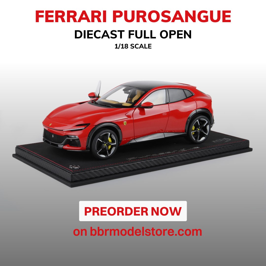 BBR 1/18 ミニカー ダイキャストモデル 2022年モデル フェラーリ FERRARI - PUROSANGUE SUV 2022 ROSSO CORSA フェラーリレッド アップスケールパッケージ