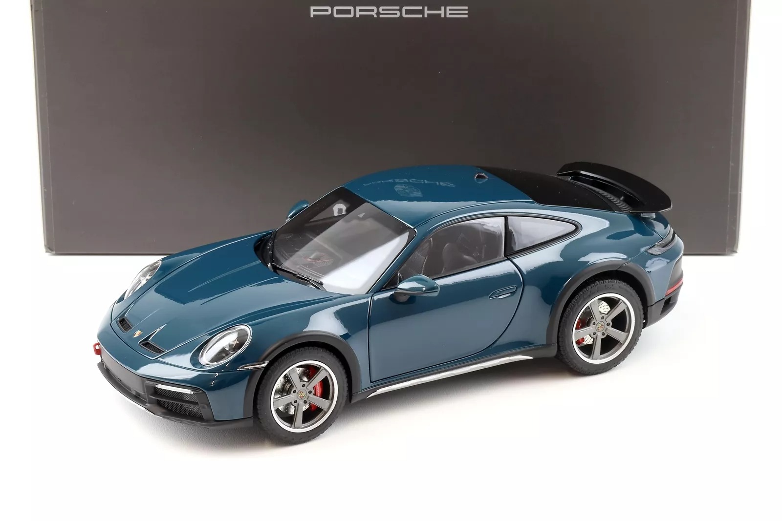 Porsche AG ディーラーアクセサリーモデル Norev ノレヴ 1/18 ミニカー ダイキャストモデル 2023年モデル ポルシェ PORSCHE - 911 992 DAKAR COUPE 2023 - FJORD BLUE GREEN グリーン｜ディー・ティー・ダブリュー