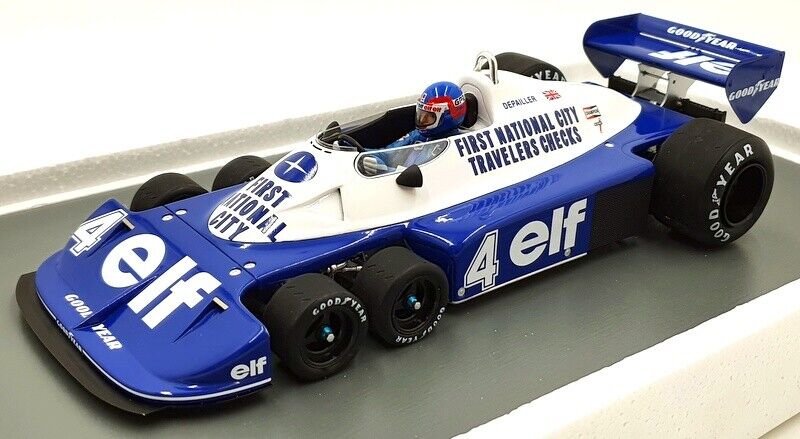 100％本物 Spark 1 18 ミニカー レジン プロポーションモデル 1977年南アフリカGP ３位 ティレル Tyrrell P34 No.4  3rd South African GP 1977 Patrick Depailler livemarket.worldfriend.jp