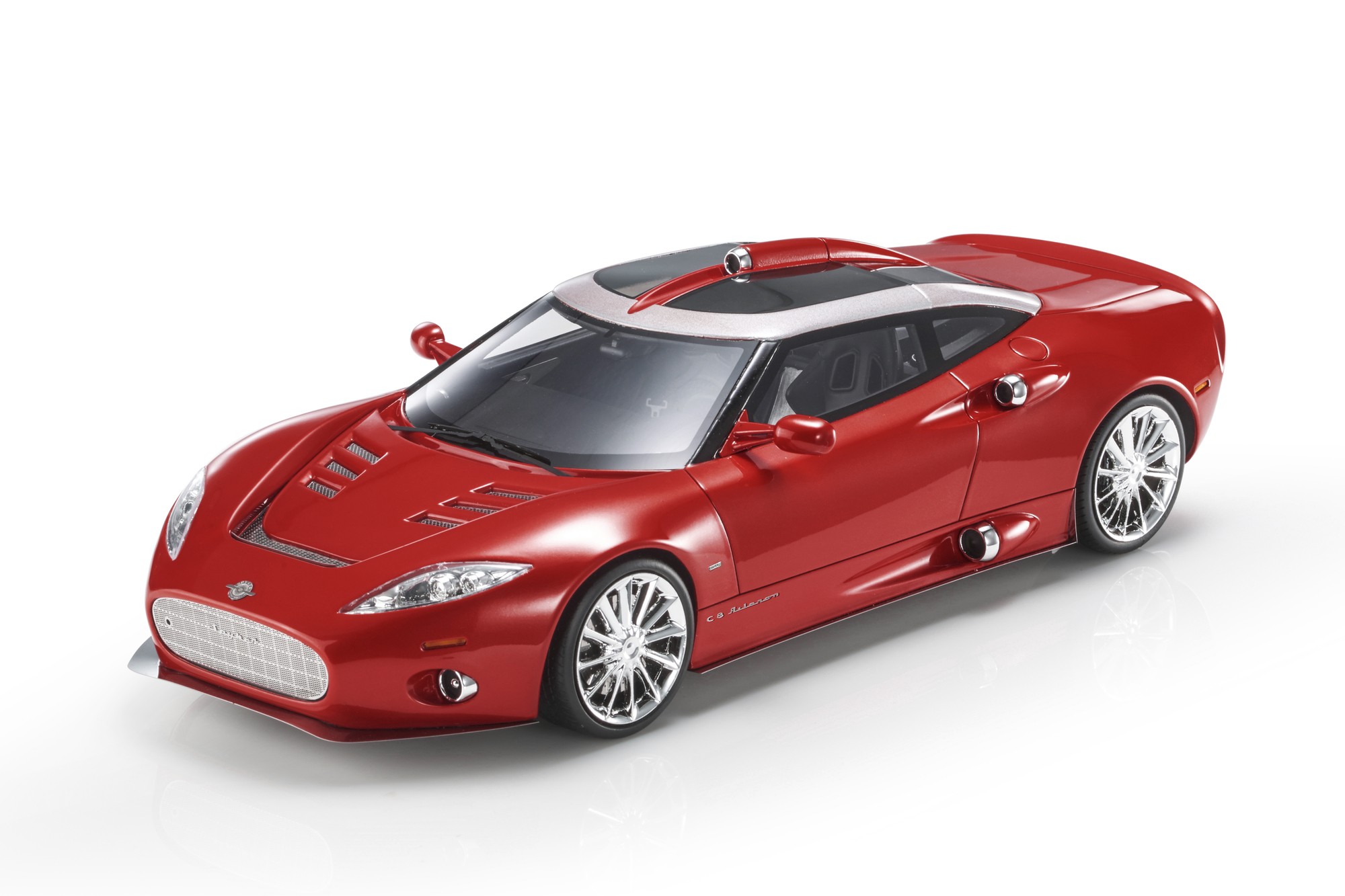 Top Marques トップマルケス 1/18 ミニカー レジン プロポーションモデル 2011年モデル スパイカー SPYKER - C8 AILERON 2011 レッド