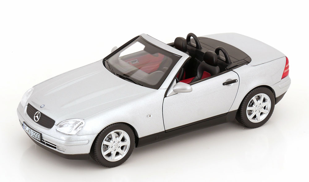 Norev ノレヴ 1/18 ミニカー ダイキャストモデル 1996年モデル メルセデスベンツ Mercedes-Benz SLK 1996 Brillant Silver シルバーメタリック