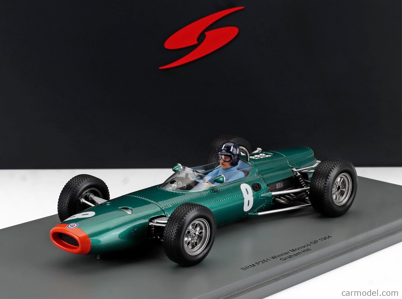 Spark 1/18 ミニカー レジン プロポーションモデル 1964年モナコGP 優勝モデル BRM P261 No.8 Winner Monaco GP1964 Graham Hill 29,185円