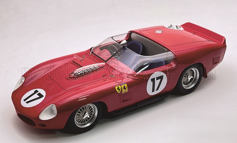 Tecnomodel テクノモデル 1/18 ミニカー レジン プロポーションモデル 1961年ルマン２４時間 フェラーリ FERRARI - 250 TR61 3.0L V12 SPIDER TEAM N.A.R.T. NORTH AMERICAN RACING No.17 24h LE MANS 1961 PEDRO RODRIGUEZ - RICARDO RODRIGUEZ｜ディー・ティー・ダブリュー