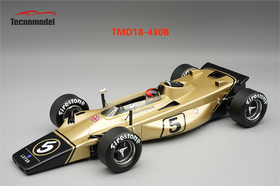 Tecnomodel テクノモデル 1/18 ミニカー レジン プロポーションモデル 1971年イタリアGP ロータス LOTUS - F1 56B No.5 ITALY GP 1971 EMERSON FITTIPALDI ドライバーフィギュア付き|ディー・ティー・ダブリュー