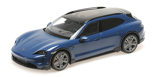 Minichamps ミニチャンプス 1/18 ミニカー ダイキャストモデル 2021年モデル ポルシェ PORSCHE - TAYCAN TURBO S CROSS TURISMO 2021 ブルー|ディー・ティー・ダブリュー