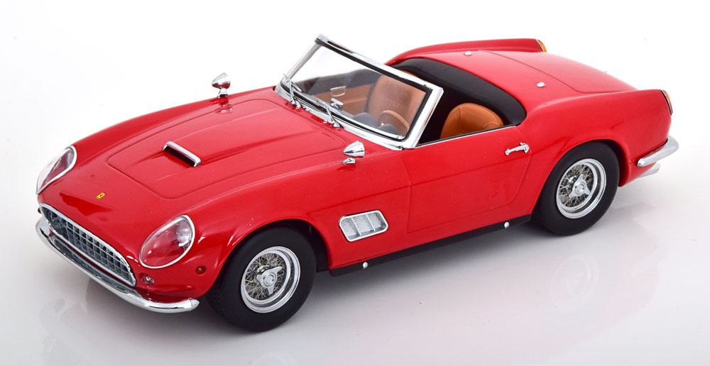 フェラーリ　カリフォルニア　スパイダー　1/18スケール　モデルカー　ギミック付 CMC 1:18 フェラーリ250 GT SWBカリフォルニアスパイダー1960赤