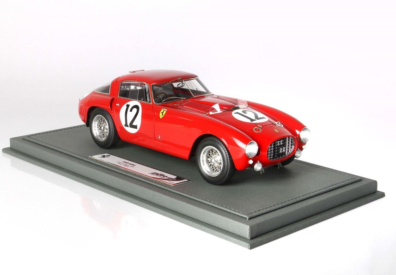 BBR 1/18 ミニカー レジン プロポーションモデル 1953年ルマン24時間 フェラーリ FERRARI 340MM 4.5L V12 s/n0318 TEAM SCUDERIA FERRARI No.12 24h LE MANS 1953 A.ASCARI - L.VILLORESI｜ディー・ティー・ダブリュー