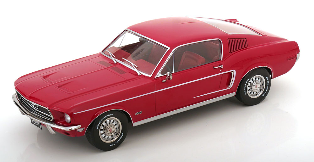 ジャンク 1/18 フォードムスタング ミニカー ミニカー 1/18 1969 マスタング BOSS 429 金/黒色 フォード
