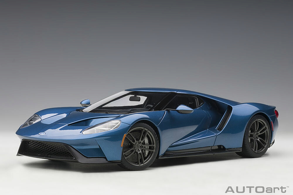 AUTOart オートアート 1/18 ミニカー コンポジットダイキャストモデル 2017年モデル フォード GT メタリックブルー2017 Ford GT 1:18 Metallic Blue by AUTOart|ディー・ティー・ダブリュー
