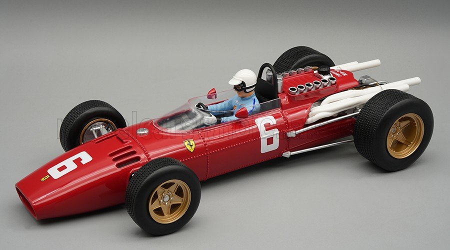 Tecnomodel テクノモデル 1/18 ミニカー レジン プロポーションモデル 1966年モンツァ・イタリアGP フェラーリ FERRARI - F1 312 No.6 WINNER ITALY MONZA GP (with pilot figure) 1966 LUDOVICO SCARFIOTTI ドライバーフィギュア付き|ディー・ティー・ダブリュー