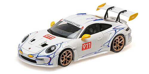 Minichamps ミニチャンプス 1/18 ミニカー ダイキャストモデル 2023年モデル ポルシェ PORSCHE 911 (992) GT3RS 2023 WHITE/YELLOW DECOR ホワイト・イエローデコレーション｜ディー・ティー・ダブリュー
