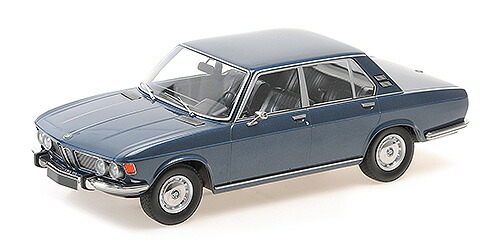 Minichamps ミニチャンプス 1/18 ミニカー ダイキャストモデル 1968年モデル BMW 2500 1968 ブルーメタリック