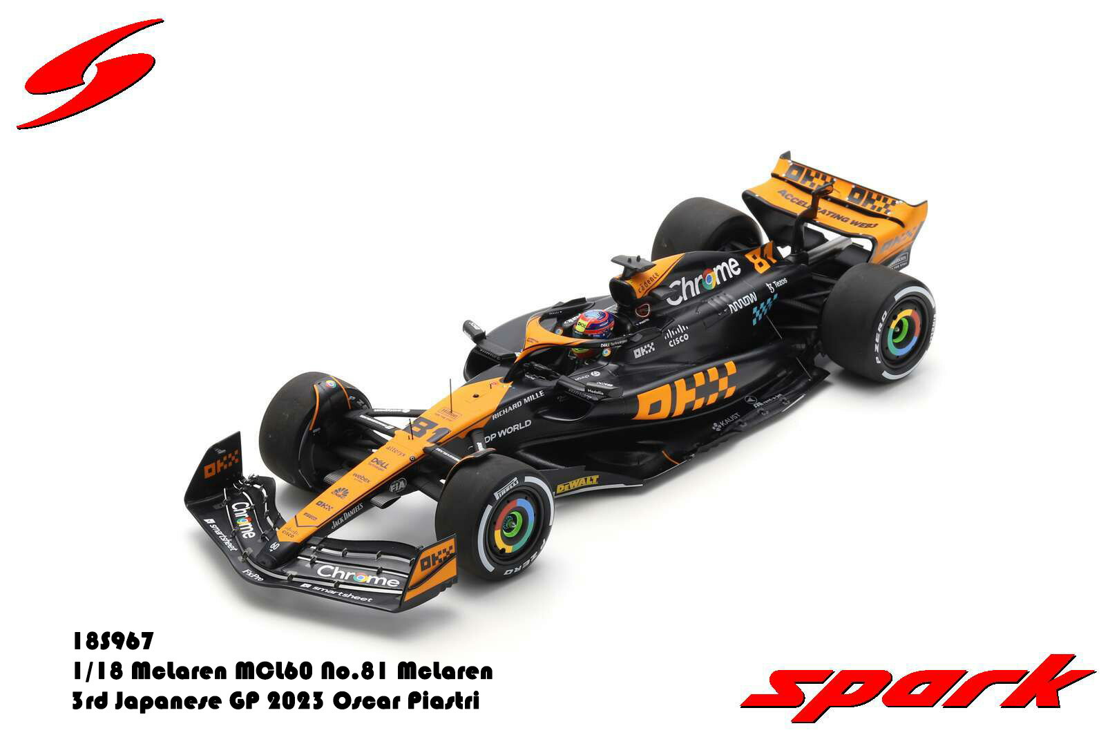 スパーク1/5マクラーレンO.ピアストリ 2023年デビューイヤー 新人ピアストリはF1王者の器？ マクラーレンCEOが太鼓判「あとは