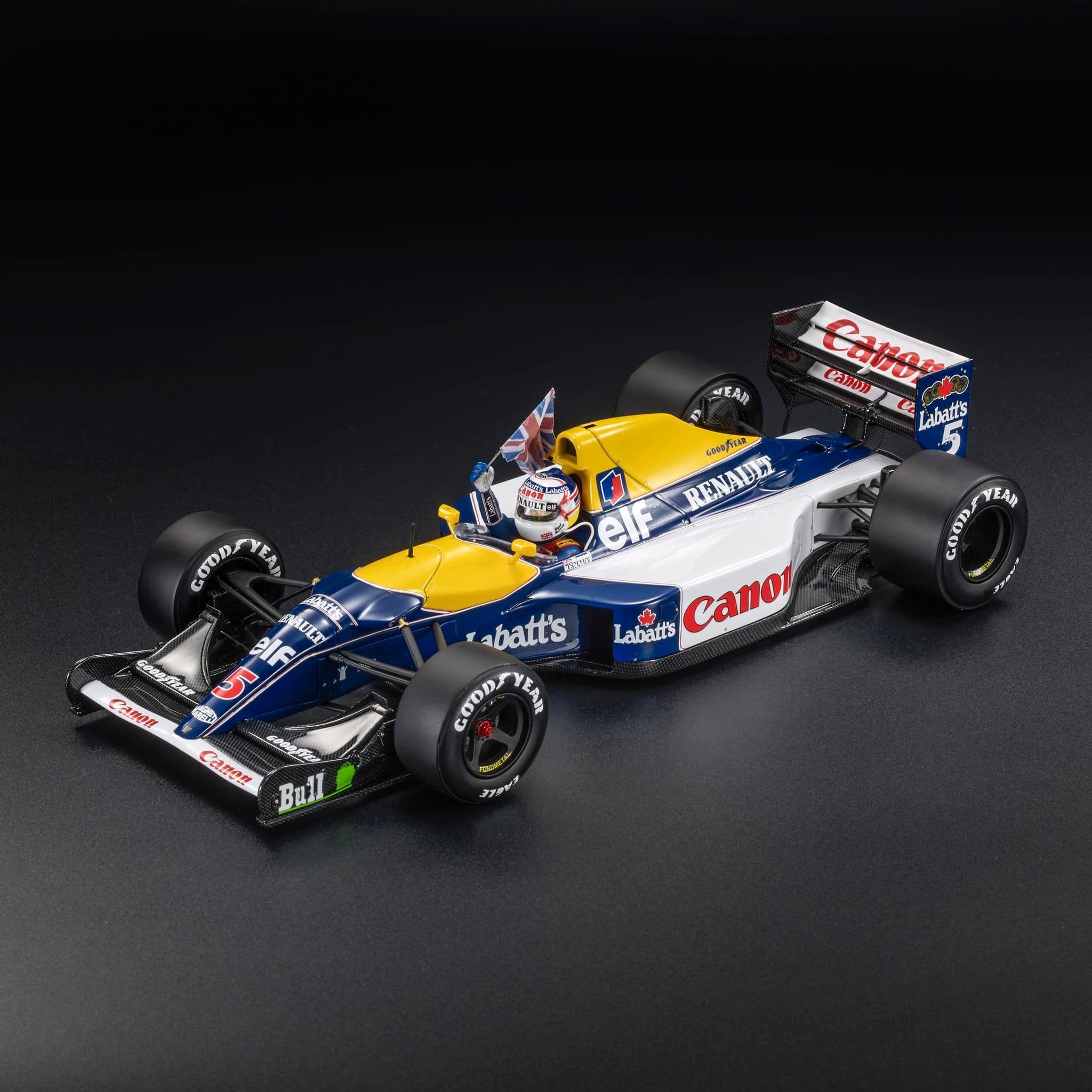 ミニチャンプス ナイジェル・マンセル1992ワールドチャンピオン FW14B Amazon | 未 ウィリアムズ ルノー FW14 ナイジェル・マンセル