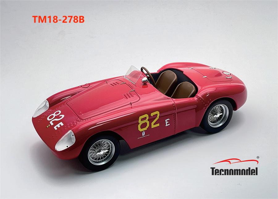 Tecnomodel テクノモデル 1/18 ミニカー レジン プロポーションモデル 1956年Torrey Pines 第６位 フェラーリ FERRARI 500 MONDIAL 3.0L SPIDER No.82e 6h TORREY PINES 1956 PHIL HILL - RICHIE GINTHER