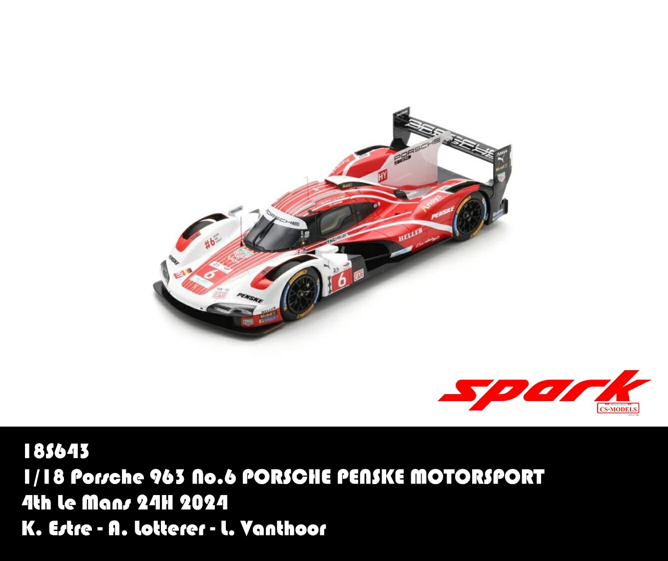 spark スパークモデル 18 ランボルギーニ アイアン デイムス 2024 Model Lamborghini Iron Dames Le Mans 2024, 1:18 Spark