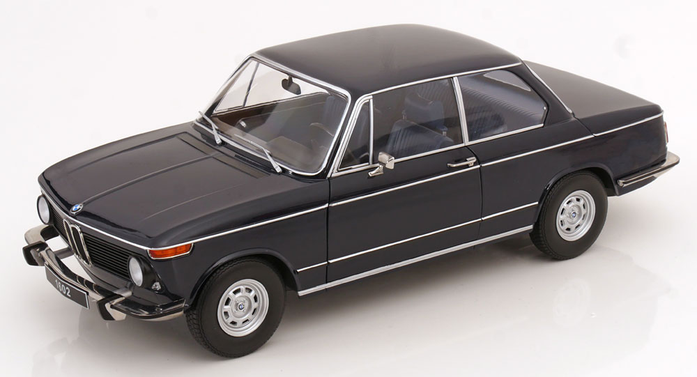 KK Scale 1/12 ミニカー ダイキャストモデル 1974年モデル BMW - 1602 2-SERIES 1974 ダークブルー