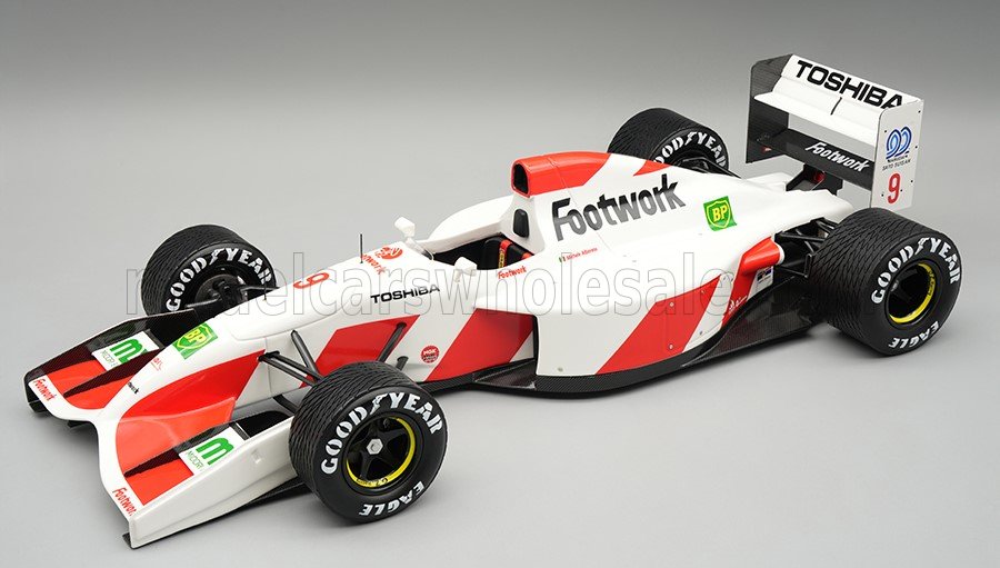 Tecnomodel テクノモデル 1/18 ミニカー レジン プロポーションモデル 1992年スペインGP フットワーク FOOTWORK - F1 FA13 MUGEN HONDA No.9 SPAIN GP WITH RAIN TIRES（レインタイヤ仕様）1992 MICHELE ALBORETO｜ディー・ティー・ダブリュー