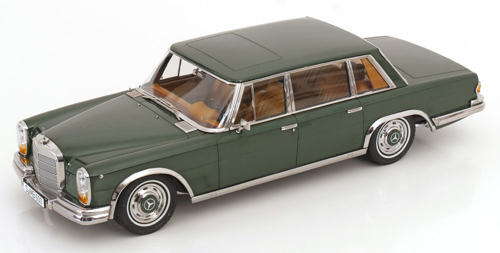 KK Scale 1/18 ミニカー ダイキャストモデル 1963年モデル メルセデスベンツ MERCEDES BENZ - S-CLASS 600 PULLMAN (W100) 1963 グリーンメタリック