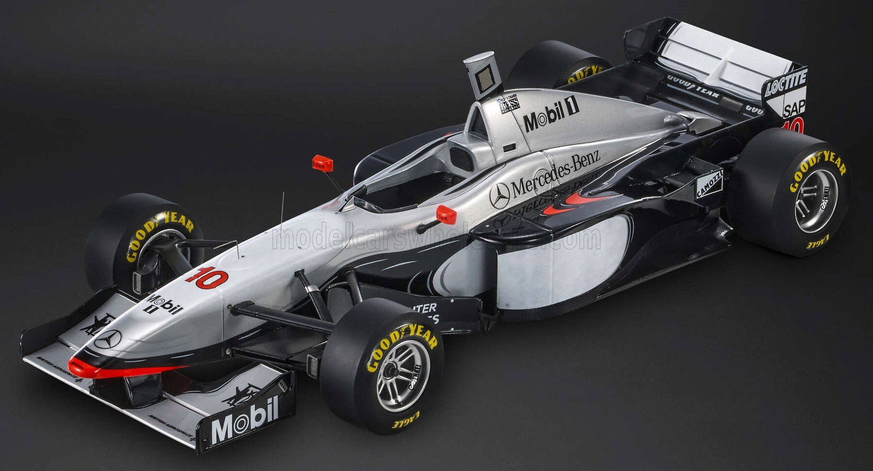 GP Replicas 1/18 ミニカー レジン プロポーションモデル 1997年スペインGP 第2位 マクラーレン McLAREN - F1 MP4/12 MERCEDES No.10 2nd JEREZ SPAIN GP (with driver figure ドライバーフィギュア付き) 1997 DAVID COULTHARD