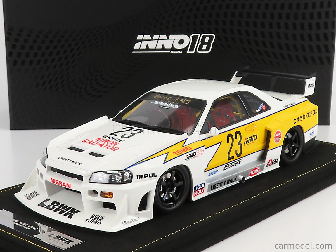 楽天市場】INNO 1/18 日産 スカイライン GT-R (R34) #5 LBWK