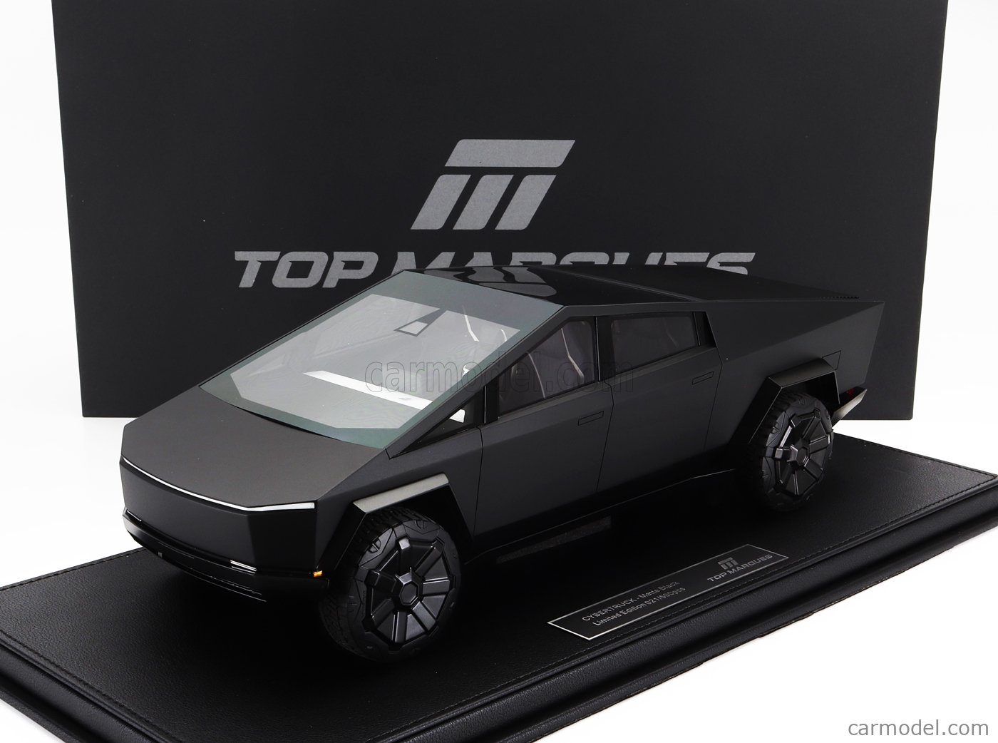 Top Marques トップマルケス 1/18 ミニカー レジン プロポーションモデル 2024年モデル テスラ Tesla Cybertruck Matt Black マットブラック｜ディー・ティー・ダブリュー