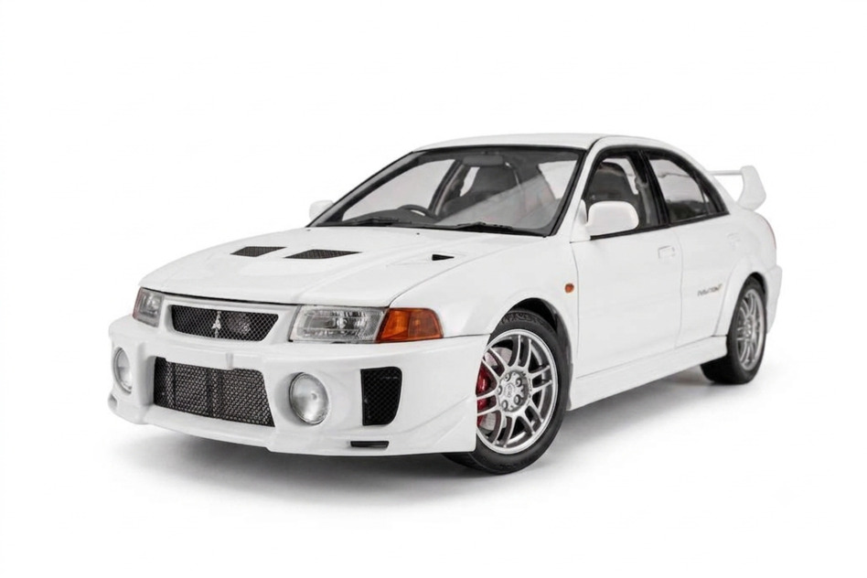 MotorHelix モーターヘリックス 1/18 ミニカー ダイキャストモデル 1998年モデル 三菱 MITSUBISHI - LANCER EVO V GSR Scotia White ホワイト|ディー・ティー・ダブリュー