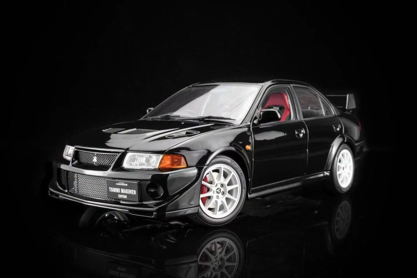 MotorHelix モーターヘリックス 1/18 ミニカー ダイキャストモデル 2000年モデル 三菱 MITSUBISHI - LANCER EVO VI GSR T.M.E. TOMMY MAKINEN EDITION 2000 ブラックメタリック｜ディー・ティー・ダブリュー