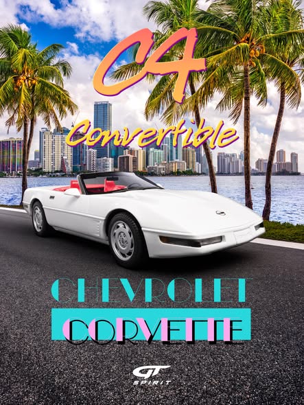 GT Spirit gts580 1/18 ミニカー レジン プロポーションモデル 1995年モデル シボレー CHEVROLET - CORVETTE C4 CABRIOLET 1995 ホワイト｜ディー・ティー・ダブリュー