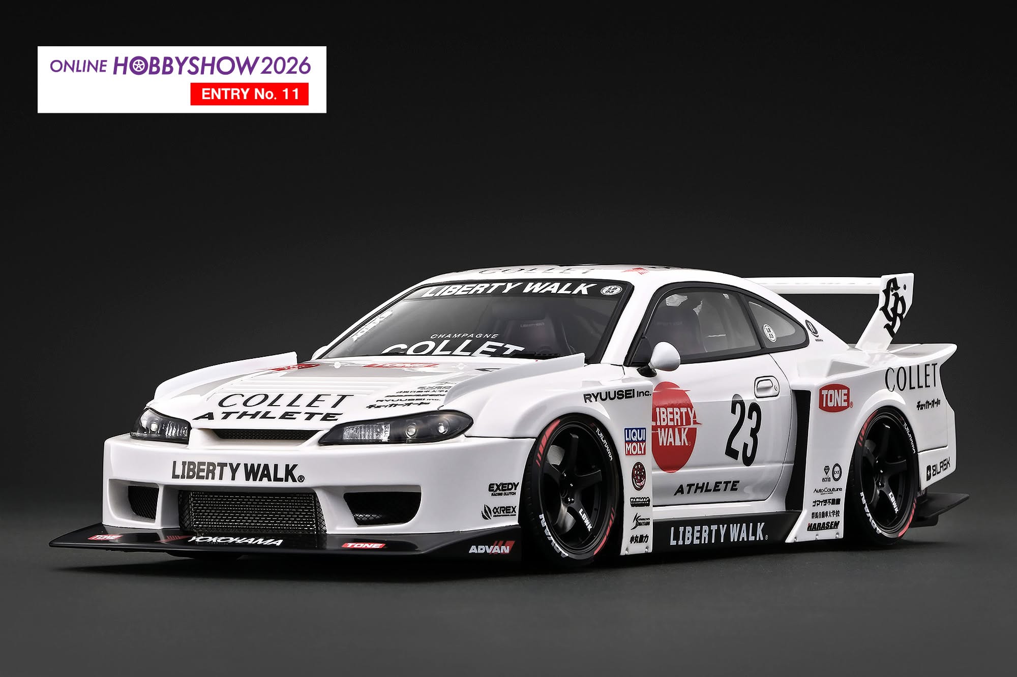 Ignition Model イグニッションモデル 1/18 ミニカー レジン・プロポーションモデル 2025年モデル Nissan LB-Super Silhouette S15 SILVIA｜ディー・ティー・ダブリュー
