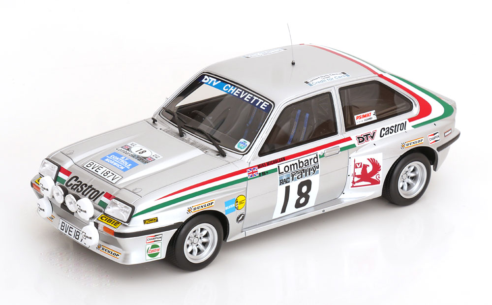 OttO Mobile otm1225 オットモビル 1/18 ミニカー レジン・プロポーションモデル 1980年ラリーRAC Lombard ヴォクスウォール VAUXHALL - CHEVETTE HSR (night version) No.18 RALLY RAC LOMBARD 1980 JIMMY McRAE - MIKE NICHOLSON｜ディー・ティー・ダブリュー