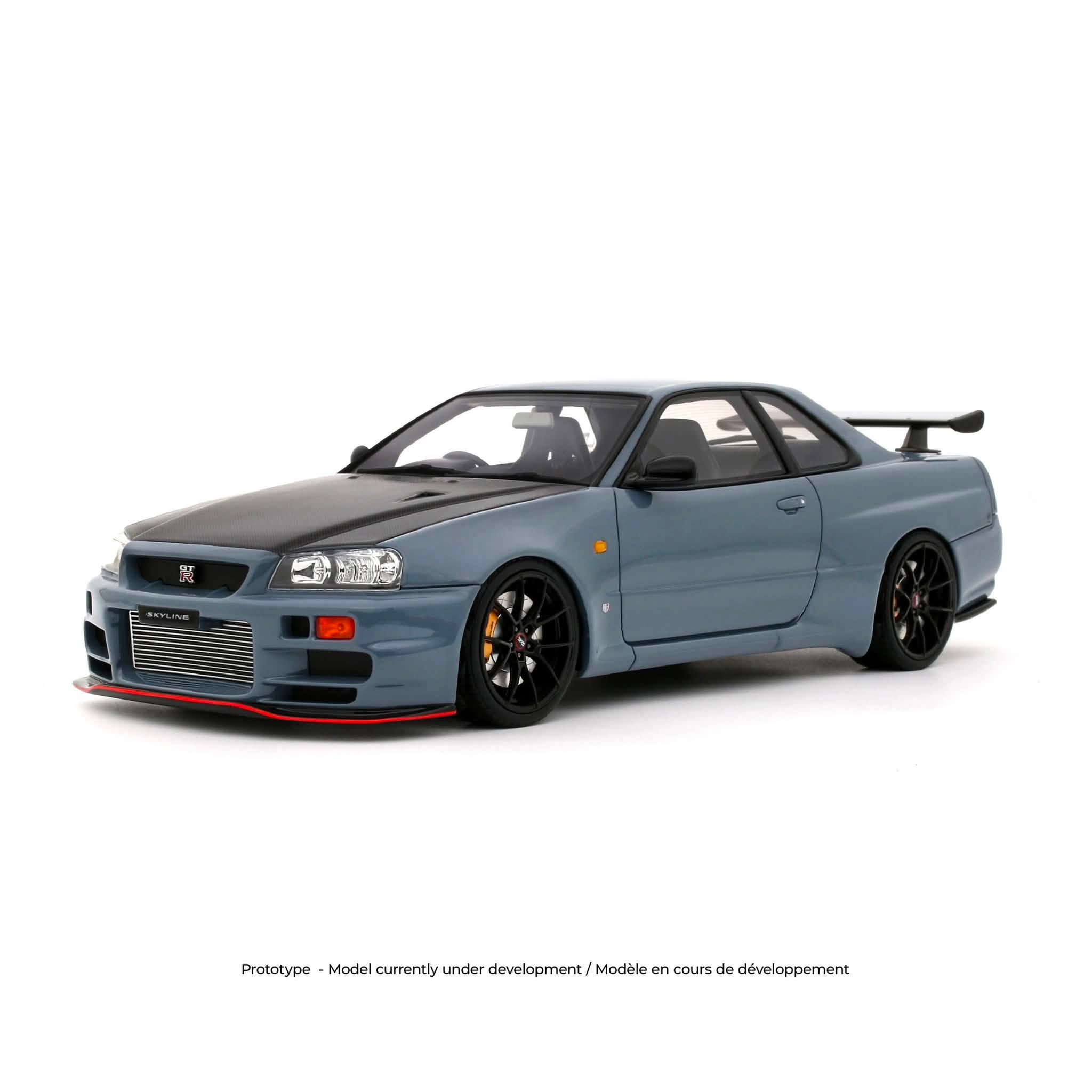 Otto Mobile otm1238 オットモビル 1/18 ミニカー レジンモデル 2025年モデル 日産 NISSAN - SKYLINE GT-R (BNR34) COUPE BODY KIT 2025 Stealth Grey グレー｜ディー・ティー・ダブリュー