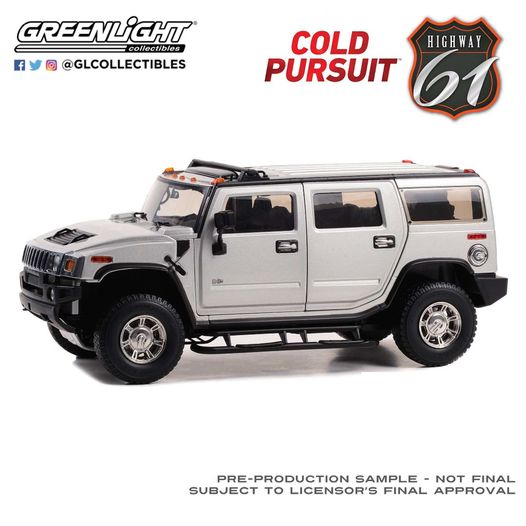 Highway 61 1/18 ミニカー ダイキャストモデル 2006年モデル ハマー H2 2019年公開 『スノー・ロワイヤル』(Cold Pursuit)2006 Hummer H2|ディー・ティー・ダブリュー