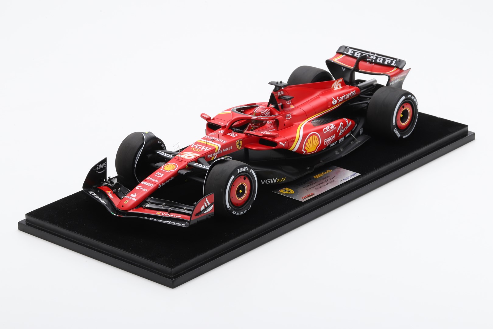 Looksmart 1/18 ミニカー レジン・プロポーションモデル 2024年3月オーストラリアGP 第2位 フェラーリ FERRARI - F1 SF-24 TEAM SCUDERIA FERRARI No.16 2nd AUSTRALIAN GP 2024 CHARLES LECLERC チャールズ・レクラーク