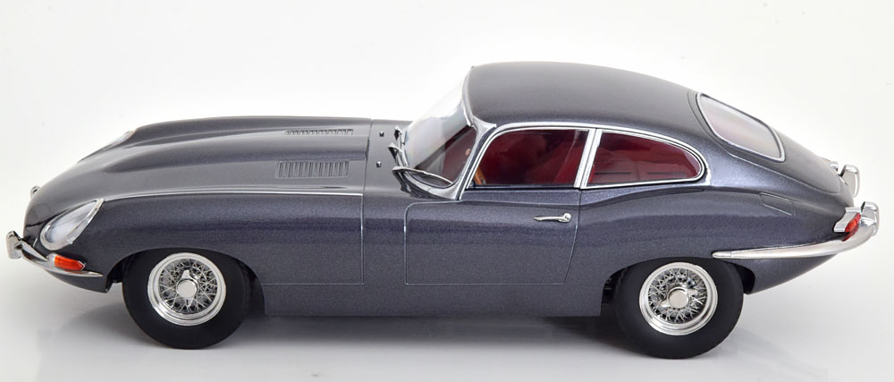 ミニカー 18 ジャガー Eタイプ MK1 KK-SCALE JAGUAR E-TYPE COUPE MK1 RHD 1961 GREY