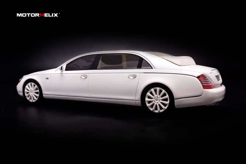 楽天市場 Motorhelix 1 18 ミニカー レジン プロポーションモデル 08年モデル マイバッハ 62s ランドレー Maybach 62s Landaulet Antigua White Met パールホワイト ディー ティー ダブリュー