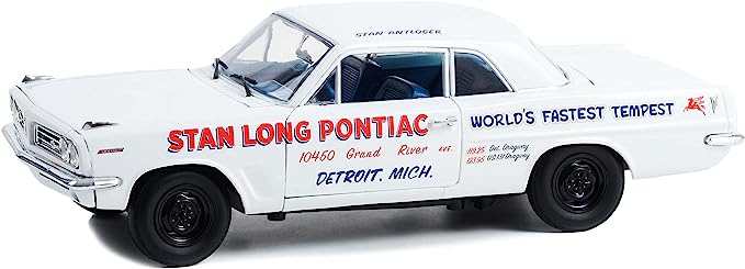 Highway 61 1/18 ミニカー ダイキャストモデル 1963年モデル ポンティアック Pontiac Tempest - Stan Long Pontiac, Detroit, Michigan \