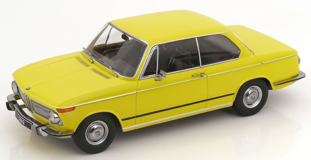 KK Scale 1/18 ミニカー ダイキャストモデル 1971年モデル BMW 1602 1 Series 1971 イエロー