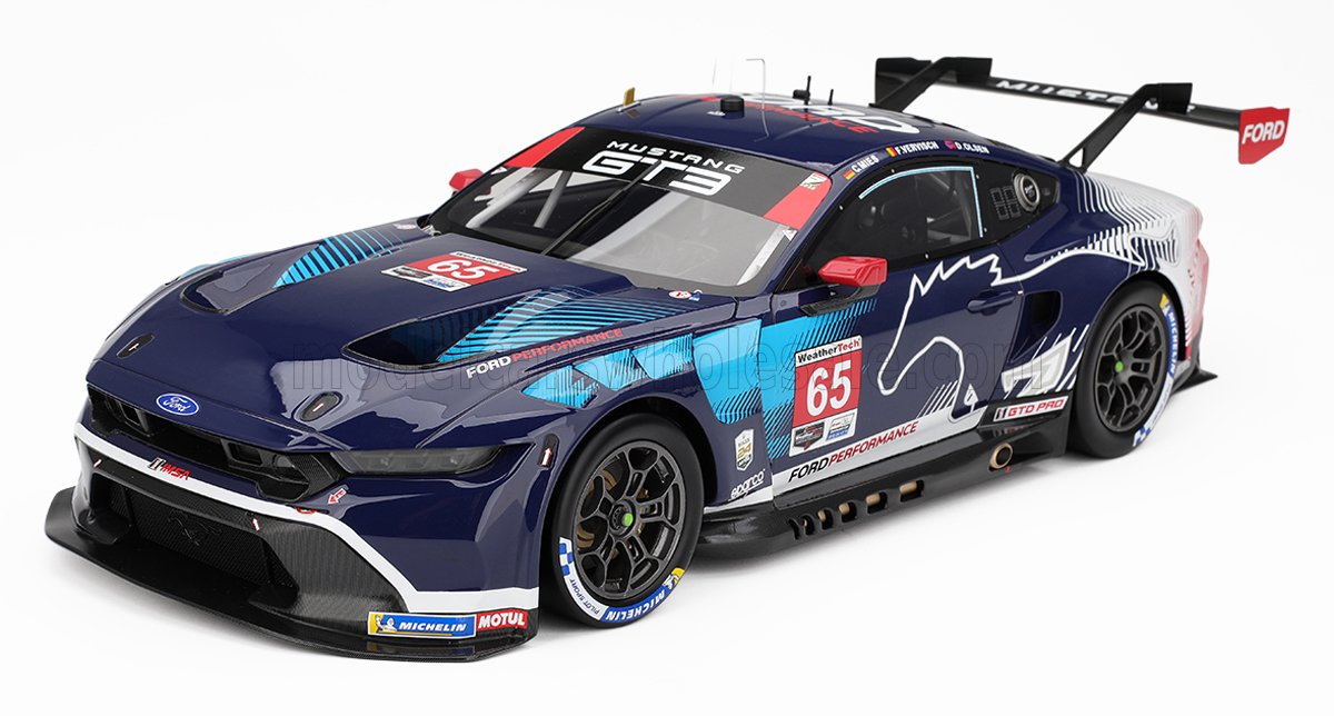 TSM True Scale Miniatures 1/12 プロポーションモデル 2025年デイトナ24時間 優勝モデル フォード FORD USA - MUSTANG GT3 5.4L V8 TEAM MULTIMATIC MOTORSPORT No.65 WINNER GTD PRO CLASS IMSA 24h DAYTONA 2025 CHRISTOPHER MIES - DENNIS OLSEN - FREDERIC VERVISCH｜ディー・ティー・ダブリュー