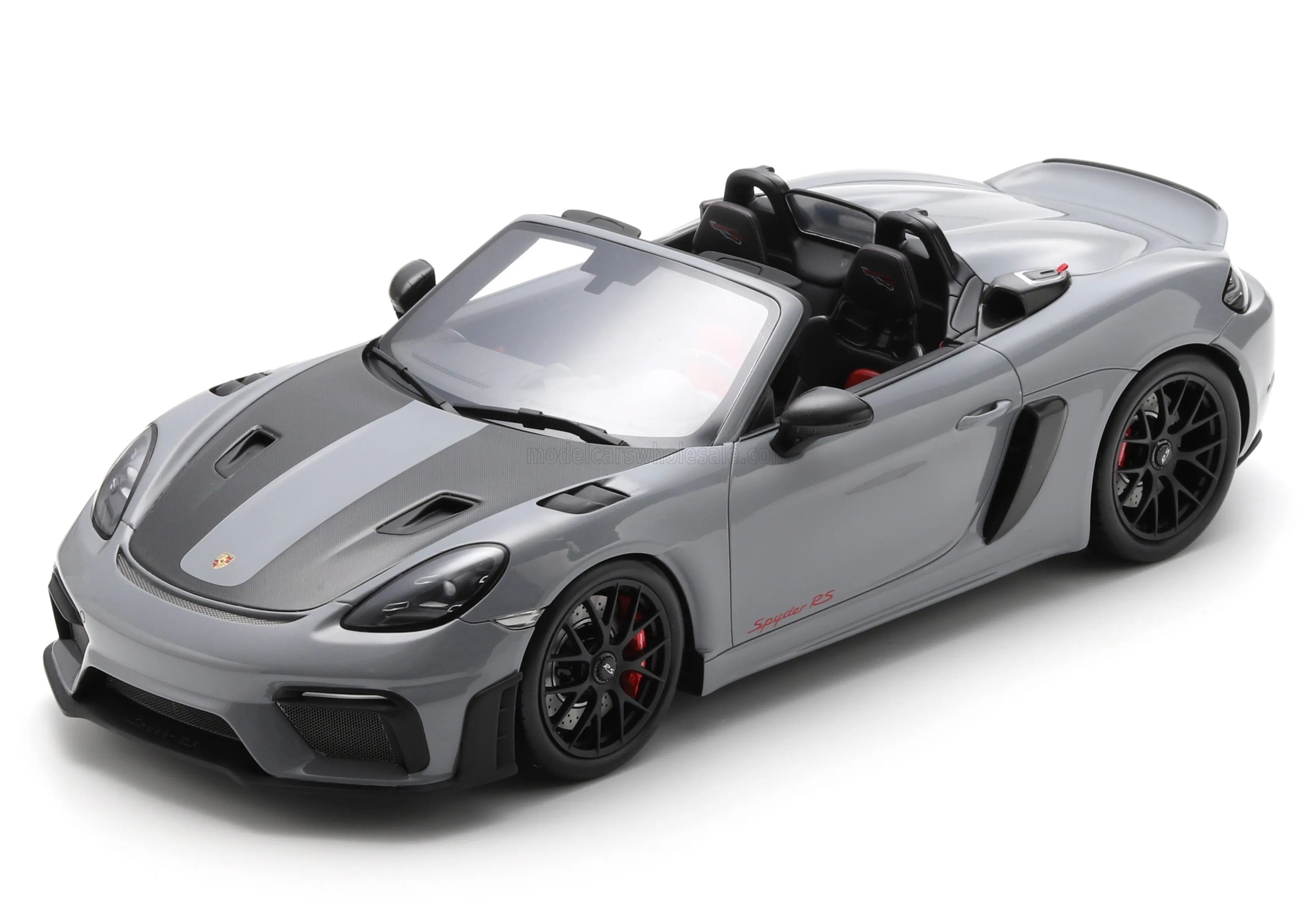 Schuco シュコー 1/12 ミニカー レジン プロポーションモデル 2023年モデル ポルシェ PORSCHE - 718 SPIDER RS WEISSACH PACKAGE 2023 - NARDO GREY グレー