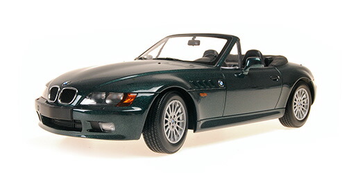 Minichamps ミニチャンプス 1/18 ミニカー ダイキャストモデル 1997年モデル BMW Z3 1997 ダークグリーンメタリック