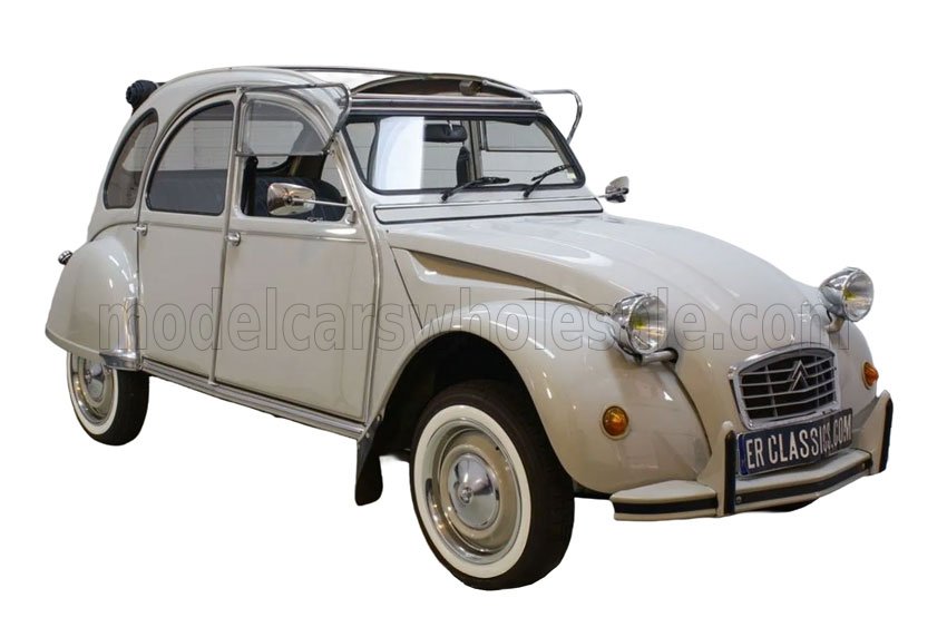 Norev ノレヴ 1/18 ミニカー ダイキャストモデル 1986年モデル シトロエン CITROEN - 2CV WEDDING 1986 ベージュ