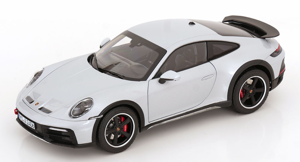 Norev ノレヴ 1/18 ミニカー ダイキャストモデル 2023年モデル ポルシェ Porsche 911(992) Dakar Coupe 2023 with height adjustable chassis グレー