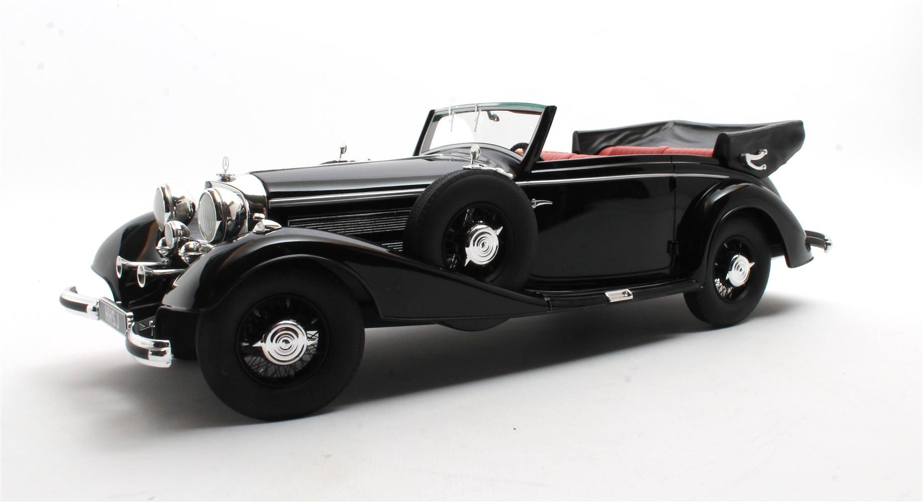 Cult Models カルトモデル 1/18 ミニカー レジン プロポーションモデル 1938年モデル メルセデスベンツ MERCEDES BENZ - 540K CABRIOLET B OPEN 1938 ブラック