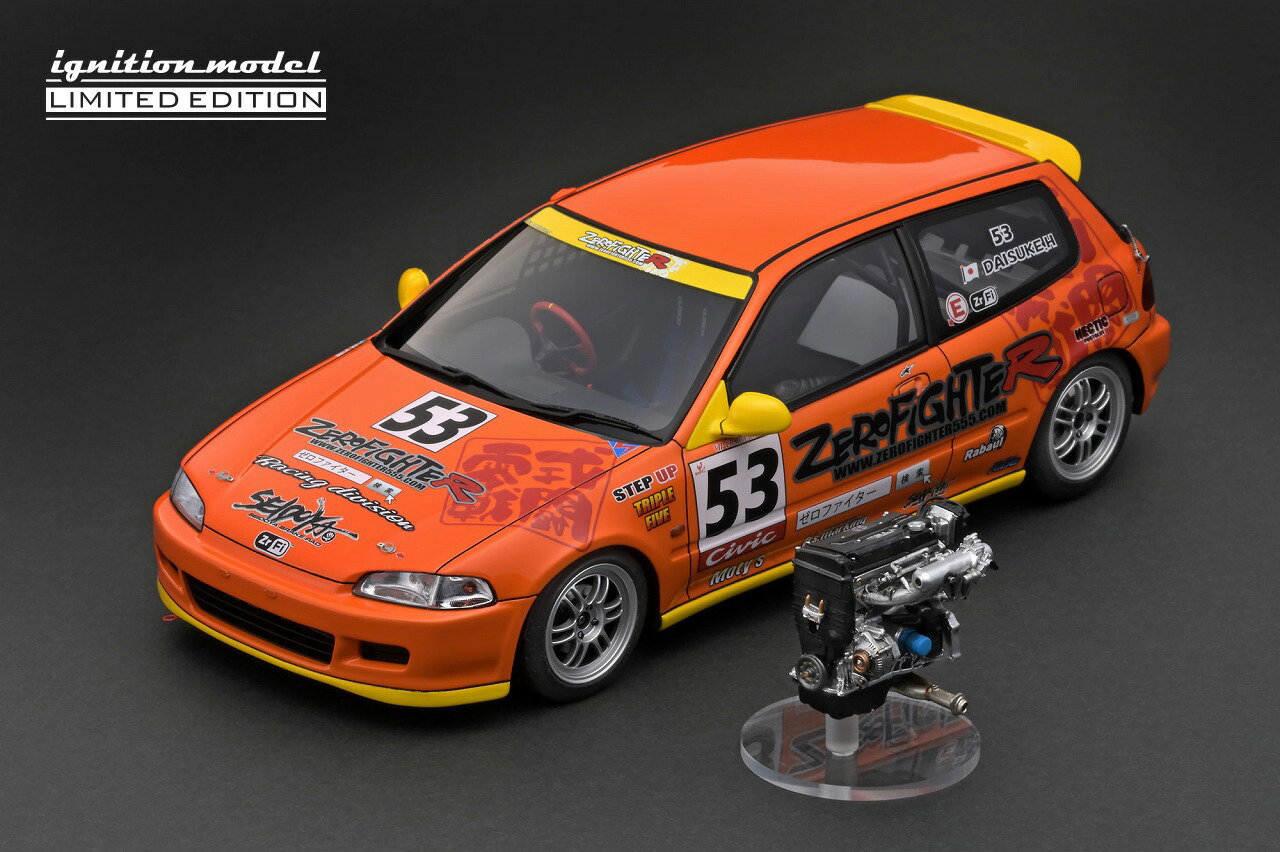 楽天市場】ワンモデル 1/18 ホンダ シビック EG6 1995年 ロケット