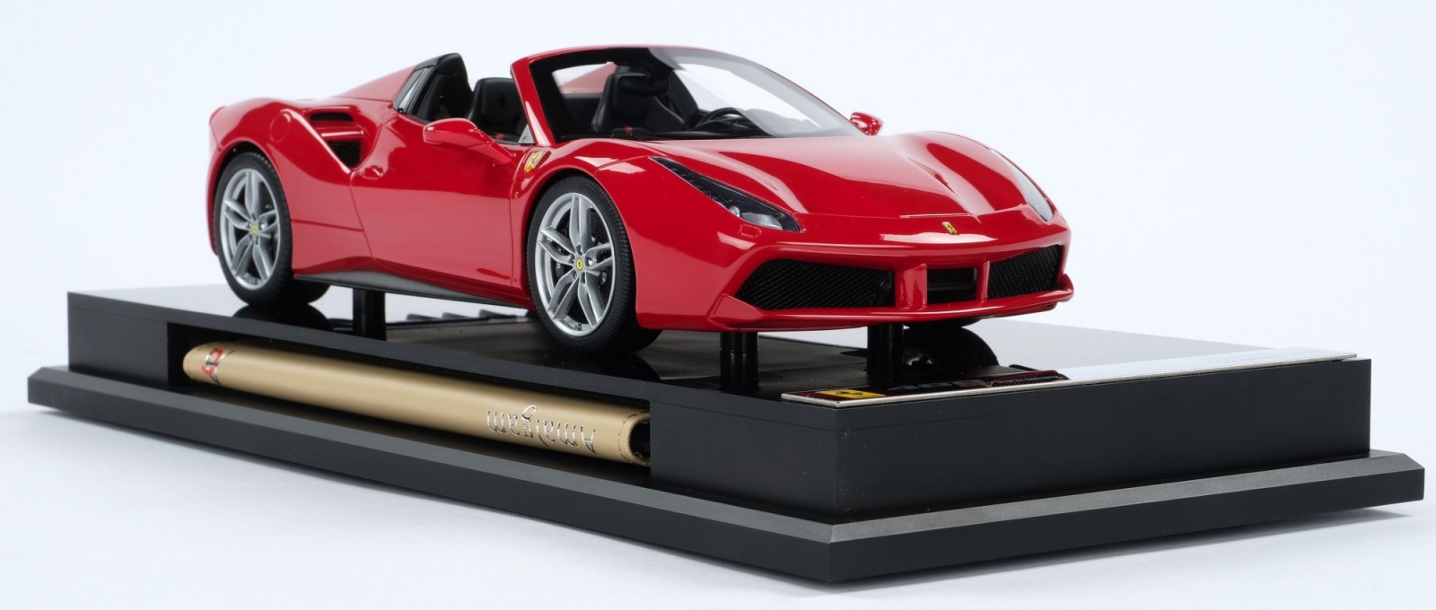 Amalgam Collection 118 Scale Resin Model 2016 Model Ferrari 488 Spider Rosso Corsa Red 2016 Ferrai 488 Spider 118 Rosso Corsa By Amalgam Collection