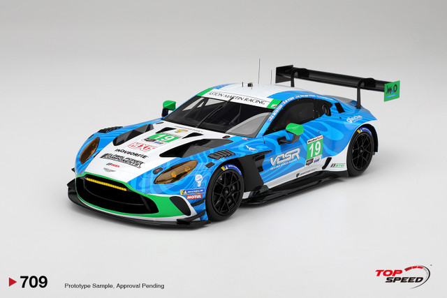 Top Speed 1/18 レジン プロポーションモデル 2025年デイトナ24時間 アストンマーチン ASTON MARTIN - VANTAGE AMR GT3 4.0L TURBO TEAM VAN DER STEUR RACING No.19 IMSA 24h DAYTONA 2025 RORY VAN DER STEUR - VALENTIN HASSE-CLOT - ANTHONY McINTOSH - MAXIME ROBIN