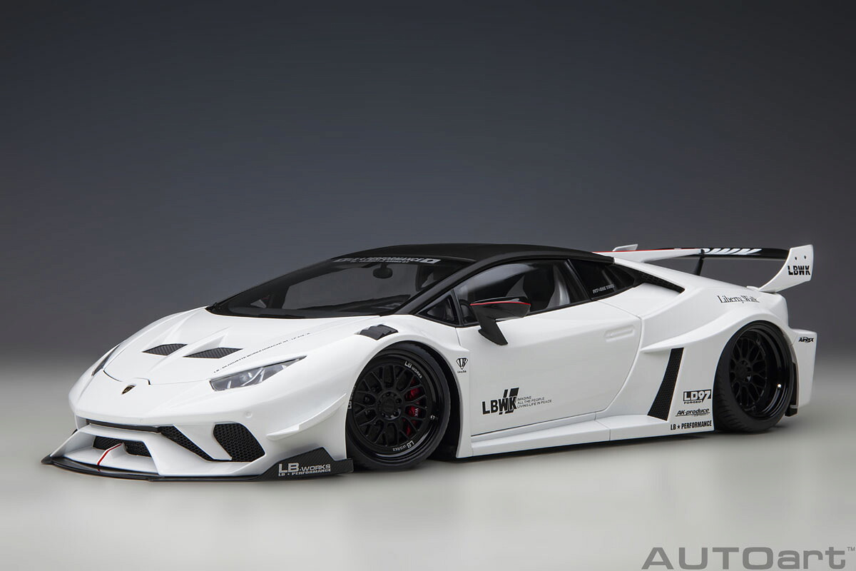 AUTOart オートアート 1/18 ミニカー コンポジットダイキャストモデル リバーティウォーク LB-Silhouette Works ランボルギーニ ウラカン GT ホワイト Liberty Walk LB-Silhouette Works Lamborghini Huracan GT