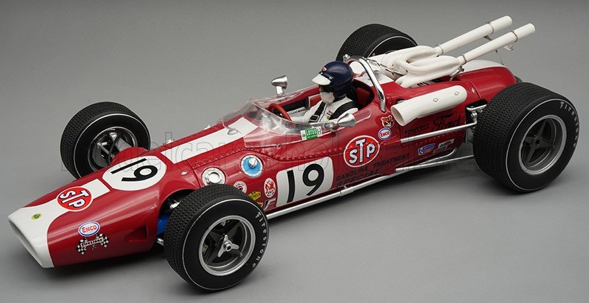 Tecnomodel テクノモデル 1/18 ミニカー レジン プロポーションモデル 1966年インディ500 第2位 ロータス LOTUS - TYPE 38 No.19 2nd INDIANAPOLIS INDY 500 (with pilot figure ドライバーフィギュア付き) 1966 JIM CLARK ジム・クラーク|ディー・ティー・ダブリュー